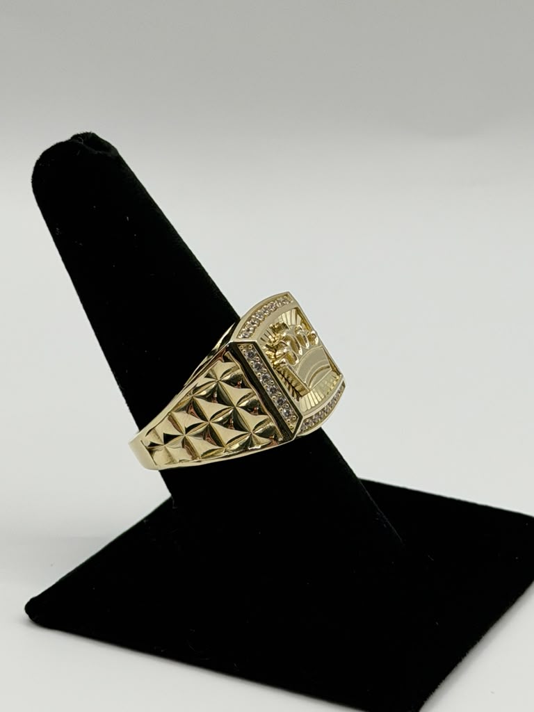 ANILLO CORONA CON PIEDRAS
