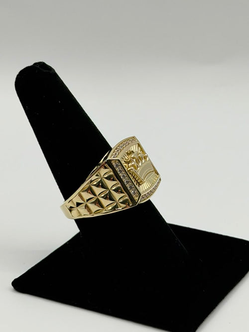 ANILLO CORONA CON PIEDRAS