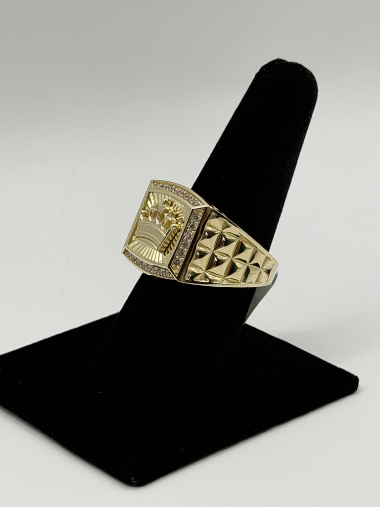 ANILLO CORONA CON PIEDRAS