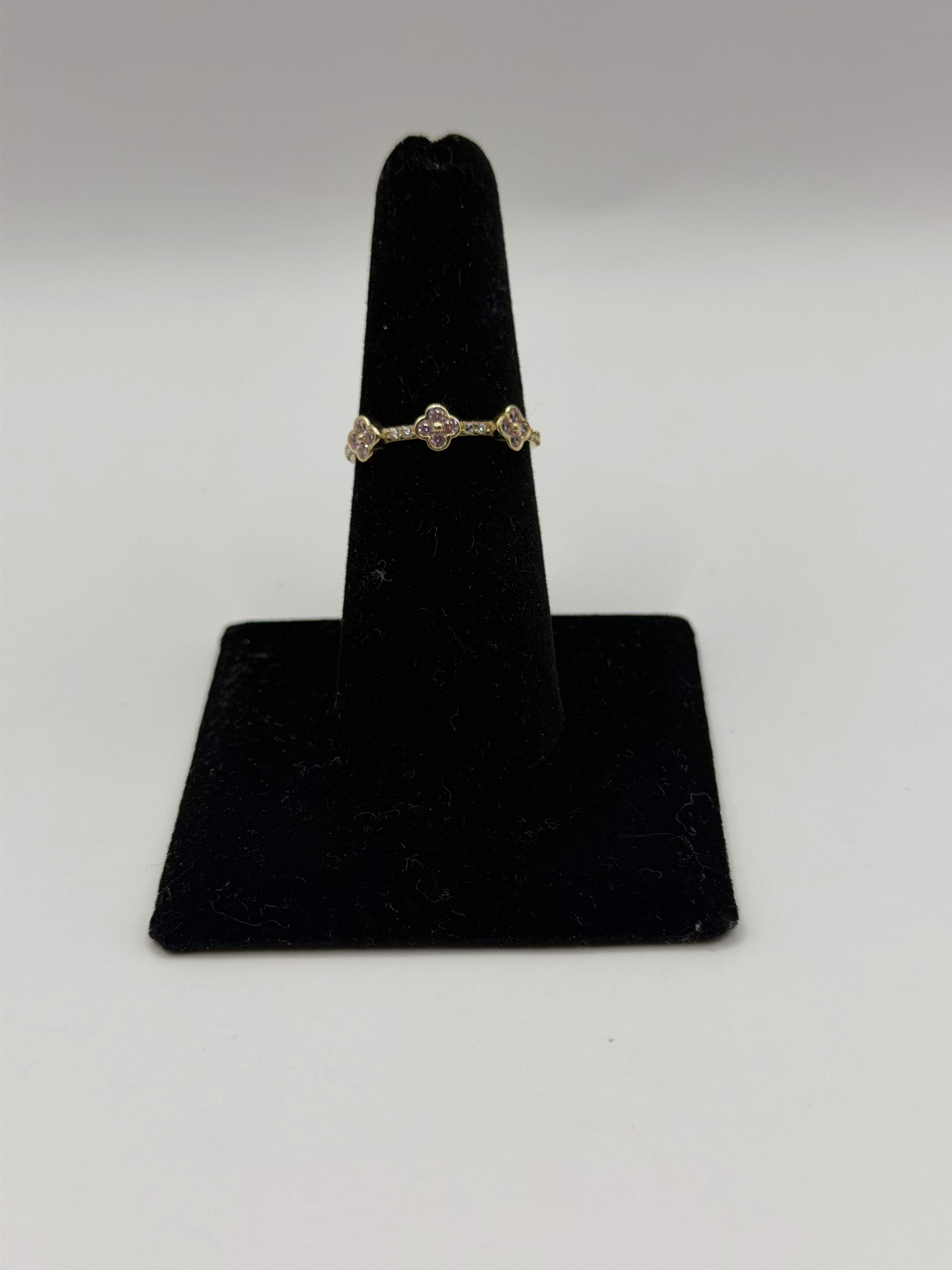 Anillo de flores en Oro 10k