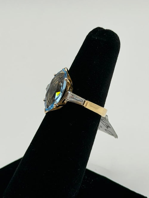ANILLO SOLIDO PIEDRA AZUL