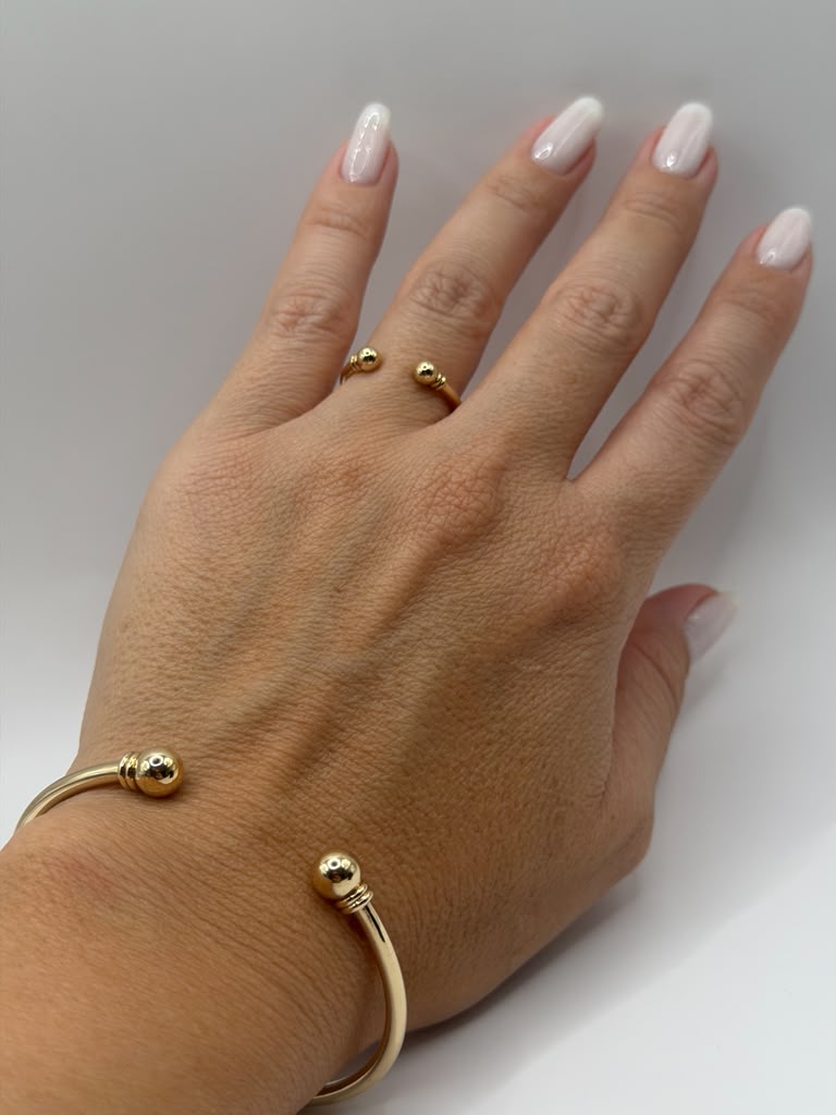 SET SOLIDO   BANGLE Y ANILLO