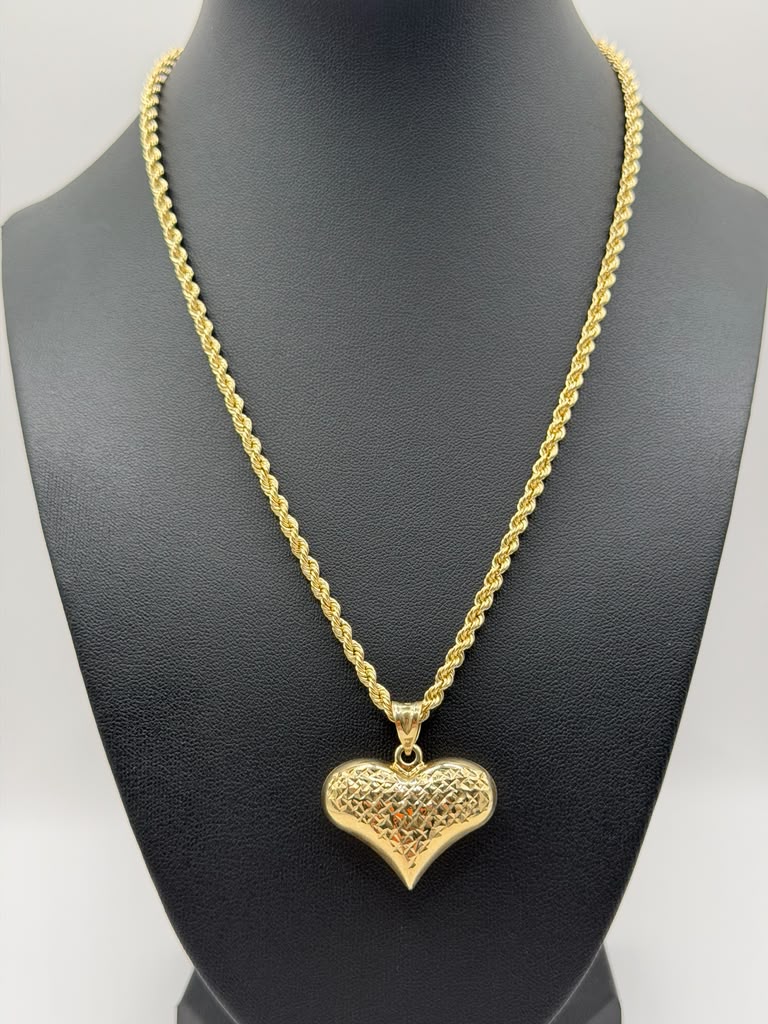 CADENA TORZAL SEMI SOLIDA Y DIJE