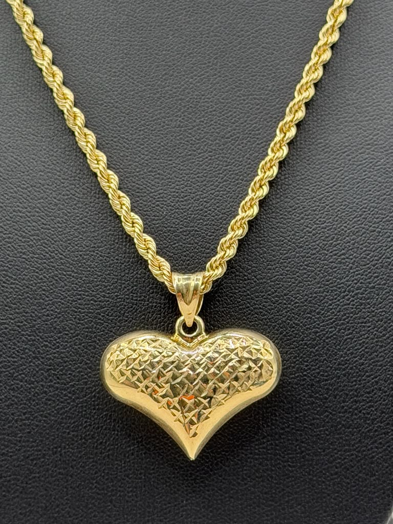 CADENA TORZAL SEMI SOLIDA Y DIJE