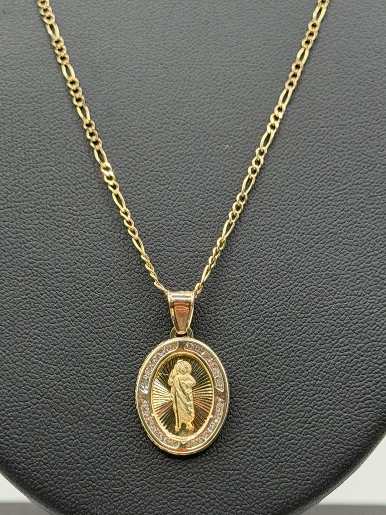 CADENA FIGARO Y DIJE DE SAN JUDAS