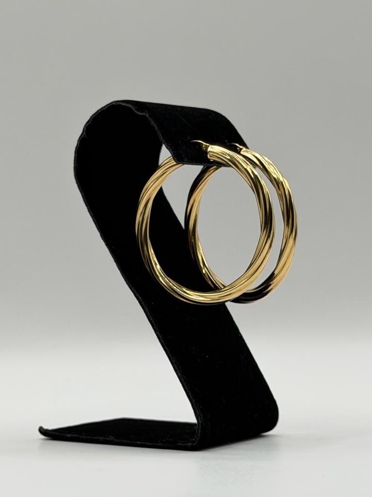 ARGOLLAS TORCIDAS 4MM GROSOR