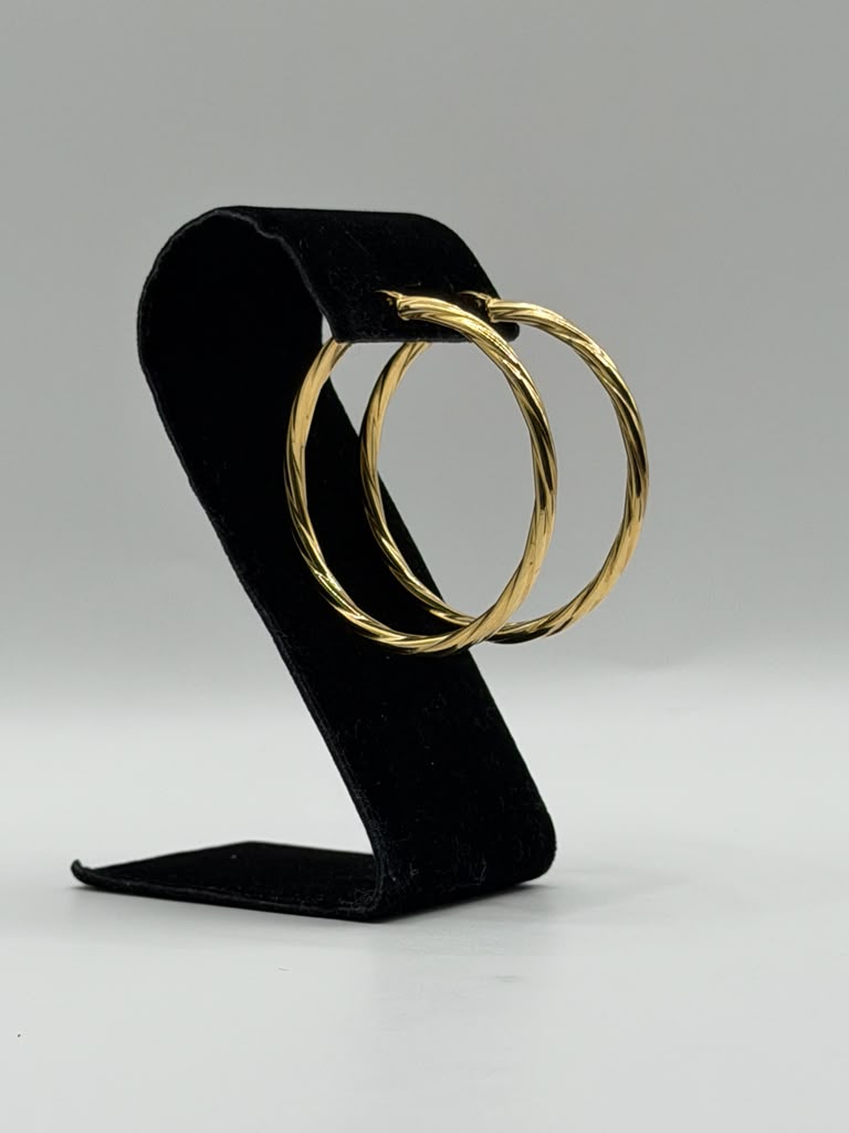 ARGOLLAS GRANDES TORCIDAS 3MM GROSOR