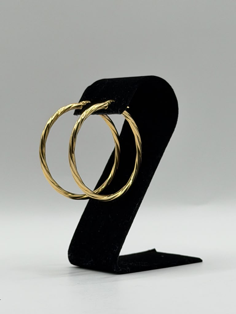 ARGOLLAS GRANDES TORCIDAS 3MM GROSOR