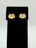 ARETES ESTILO KITTY EN ORO 10K