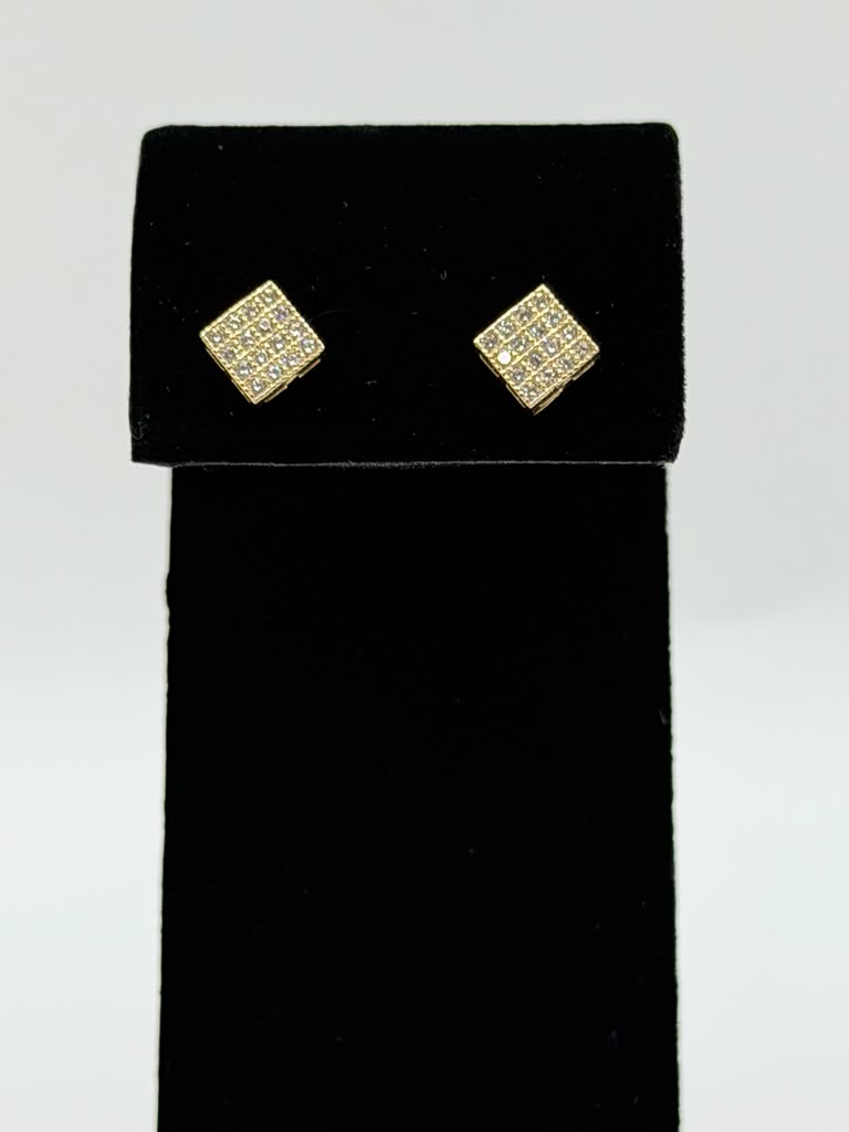 ARETES CUADRADOS CON ZIRCONIAS