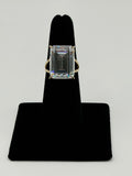 ANILLO SOLIDO PIEDRA BLANCA